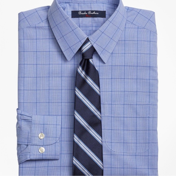 Brooks Brothers Other - Brooks Brothers Boys NonIron Supima Cotton Broad Plaid Button Down Shirt Size 12